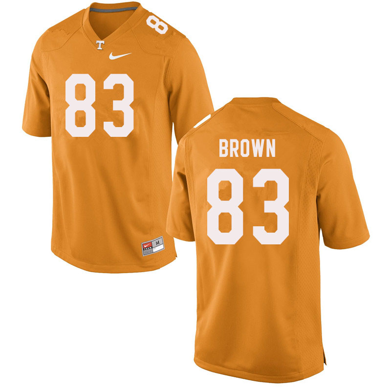 Men #83 Sean Brown Tennessee Volunteers College Football Jerseys Sale-Orange - Click Image to Close